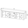 Coaster Laurelton 78-inch 4-door Engineered Wood TV Stand in Light Oak