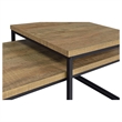 Coaster Straden 3-piece Engineered Wood Coffee Table Set in Mango and Black