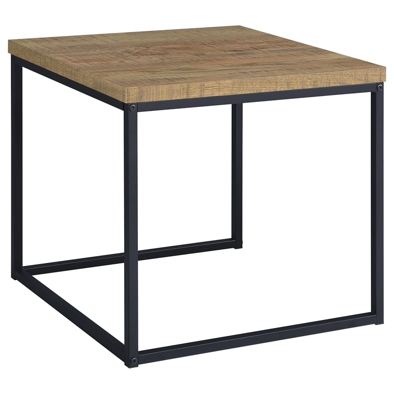 Coaster Straden 3-piece Engineered Wood Coffee Table Set in Mango and Black