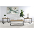 Coaster Straden 3-piece Engineered Wood Coffee Table Set in Mango and Black