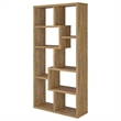 Coaster Theo 71-inch 6-shelf Engineered Wood Bookshelf in Mango