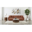 Coaster Elysia Chenille Upholstered Modular Lounge Sofa in Coral