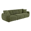Coaster Elysia Chenille Upholstered Modular Lounge Sofa in Green