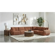 Coaster Elysia 6-piece Chenille Upholstered Modular Sectional Sofa in Coral