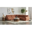 Coaster Elysia 5-piece Chenille Upholstered Modular Sectional Sofa in Coral