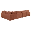 Coaster Elysia 5-piece Chenille Upholstered Modular Sectional Sofa in Coral