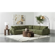Coaster Elysia 5-piece Chenille Upholstered Modular Sectional Sofa in Green