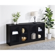 Coaster Riva 4-door Engineered Wood Dining Sideboard Buffet Storage in Black