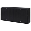 Coaster Riva 4-door Engineered Wood Dining Sideboard Buffet Storage in Black