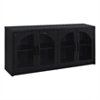 Coaster Riva 4-door Engineered Wood Dining Sideboard Buffet Storage in Black