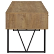 Coaster Analiese 63-inch 4-drawer Engineered Wood Writing Desk in Brown