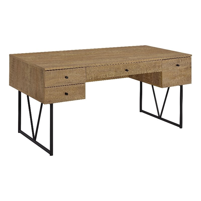 Coaster Analiese 63-inch 4-drawer Engineered Wood Writing Desk in Brown