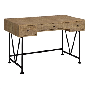 Coaster Analiese 47-inch 3-drawer Engineered Wood Writing Desk in Brown