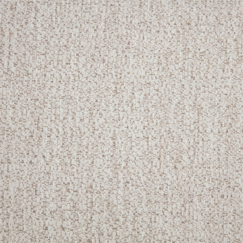 Coaster Amara Armless Tufted Chenille Chair with Black Legs in Ivory