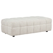 Coaster Amara 4-Piece Tufted Chenille Sectional Sofa with Black Legs in Ivory