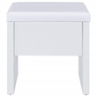 Coaster Bunbury Engineered Wood Makeup Vanity Table Set in White