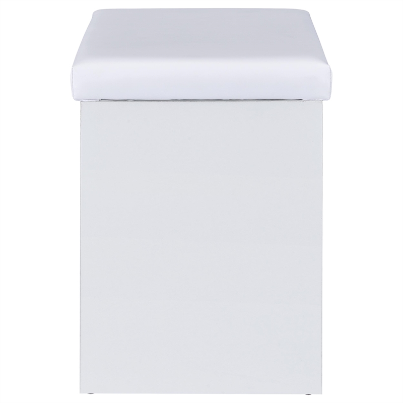 Coaster Bunbury Engineered Wood Makeup Vanity Table Set in White