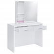 Coaster Bunbury Engineered Wood Makeup Vanity Table Set in White