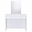 Coaster Bunbury Engineered Wood Makeup Vanity Table Set in White