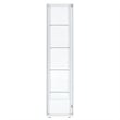 Coaster Delphinium 4-Shelf Engineered Wood and Glass Curio Cabinet in White