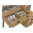 Coaster Souza 5-Drawer Makeup Vanity Table With LED Mirror in Brown