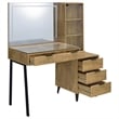 Coaster Souza 5-Drawer Makeup Vanity Table With LED Mirror in Brown