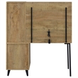 Coaster Souza 5-Drawer Makeup Vanity Table With LED Mirror in Brown