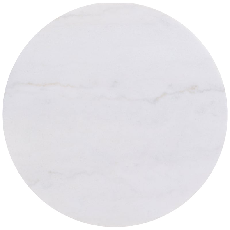 Coaster Jason 3-piece Round White Marble Coffee Table Set Honey Brown