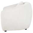 Coaster Isabella Fabric Upholstered Curved Silhouette Accent Chair in Sand Color