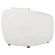 Coaster Isabella Fabric Upholstered Curved Silhouette Accent Chair in Sand Color
