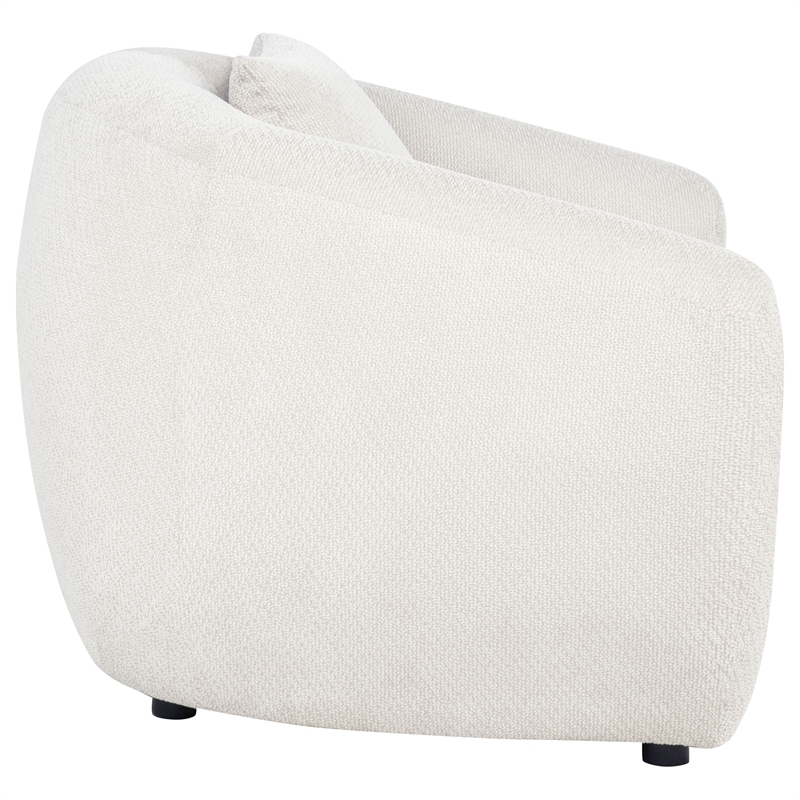 Coaster Isabella Fabric Upholstered Curved Silhouette Accent Chair in Sand Color