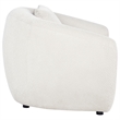 Coaster Isabella Fabric Upholstered Curved Silhouette Accent Chair in Sand Color