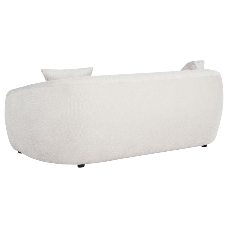 Coaster Isabella Fabric Upholstered Curved Silhouette Sofa in Sand color