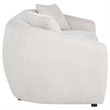 Coaster Isabella Fabric Upholstered Curved Silhouette Sofa in Sand color