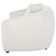 Coaster Isabella Fabric Upholstered Curved Silhouette Loveseat in Sand Color
