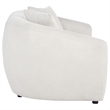 Coaster Isabella Fabric Upholstered Curved Silhouette Loveseat in Sand Color
