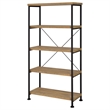 Coaster Analiese Engineered Wood 63-inch 4-shelf Bookshelf in Brown