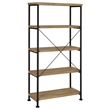 Coaster Analiese Engineered Wood 63-inch 4-shelf Bookshelf in Brown