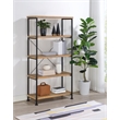 Coaster Analiese Engineered Wood 63-inch 4-shelf Bookshelf in Brown