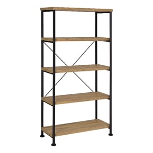 Coaster Analiese 63-inch 4-shelf Bookshelf in Mango