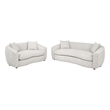 Coaster Isabella 2-piece Fabric Upholstered Sofa Set in Sand