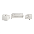 Coaster Isabella 3-piece Fabric Upholstered Sofa Set in Sand