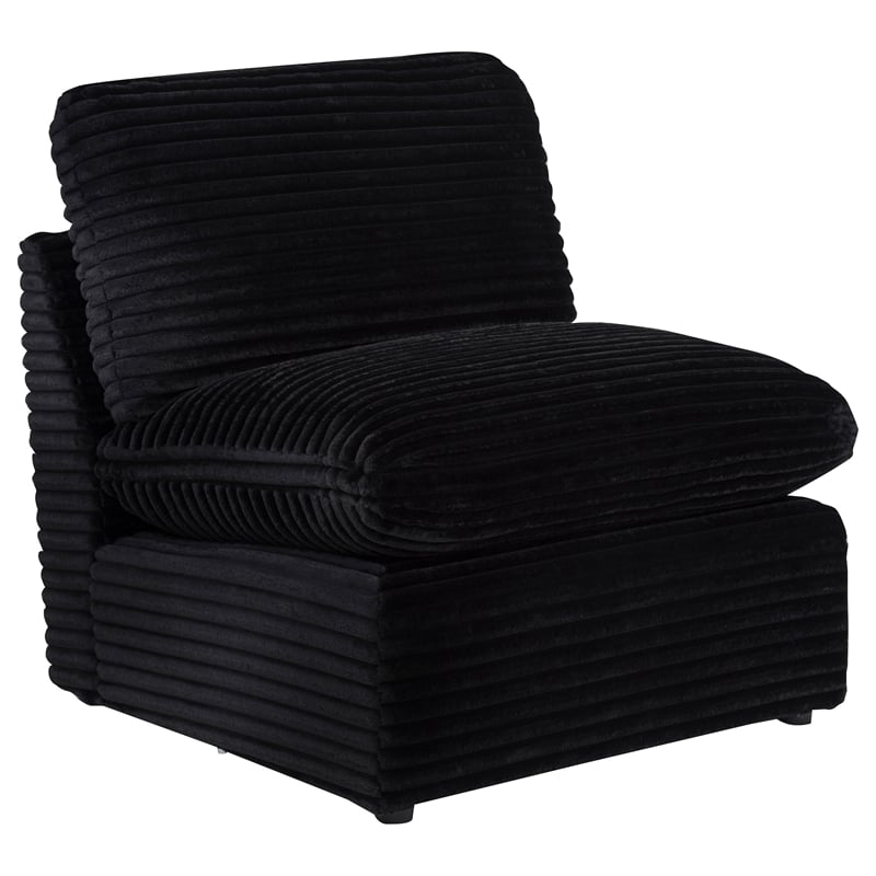 Coaster Collins 5-piece Fabric Modular Power Reclining Sectional Sofa in Black