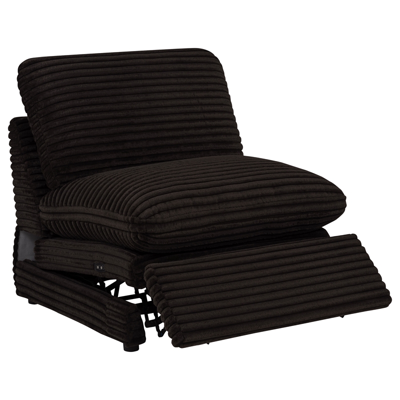 Coaster Collins 5-Piece Power Reclining Home Theater Seating in Chocolate Brown