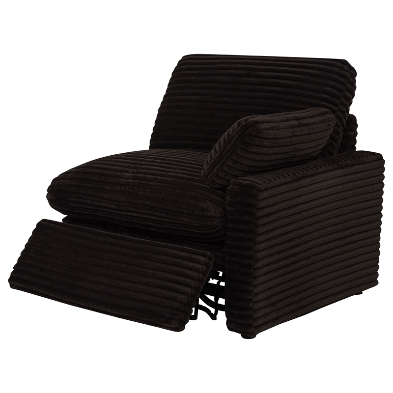 Coaster Collins 5-Piece Power Reclining Home Theater Seating in Chocolate Brown