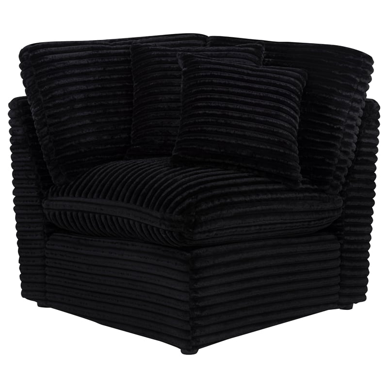 Coaster Collins 7-piece Fabric Modular Power Reclining Sectional in Black