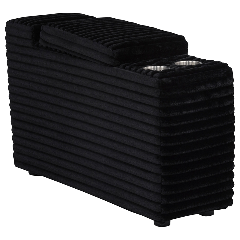 Coaster Collins 5-Piece Power Reclining Home Theater Seating in Black