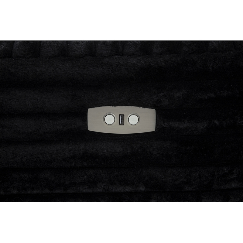 Coaster Collins 5-Piece Power Reclining Home Theater Seating in Black