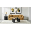 Coaster Aleisha Contemporary Chenille Upholstered Sofa in Mustard Yellow