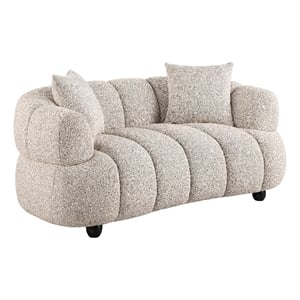 Coaster Whitney Contemporary Channel Tufted Boucle Upholstered Loveseat